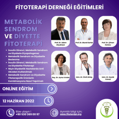 METABOLİK SENDROM VE DİYABETTE FİTOTERAPİ EĞİTİMİ